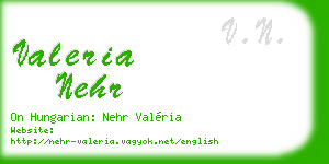 valeria nehr business card